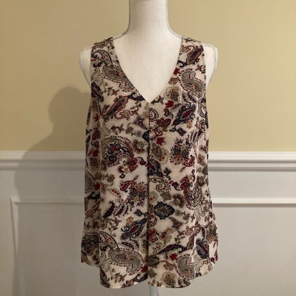 DANIEL RAINN Women Sleeveless Blouse, Paisleys, Multicolour, Medium